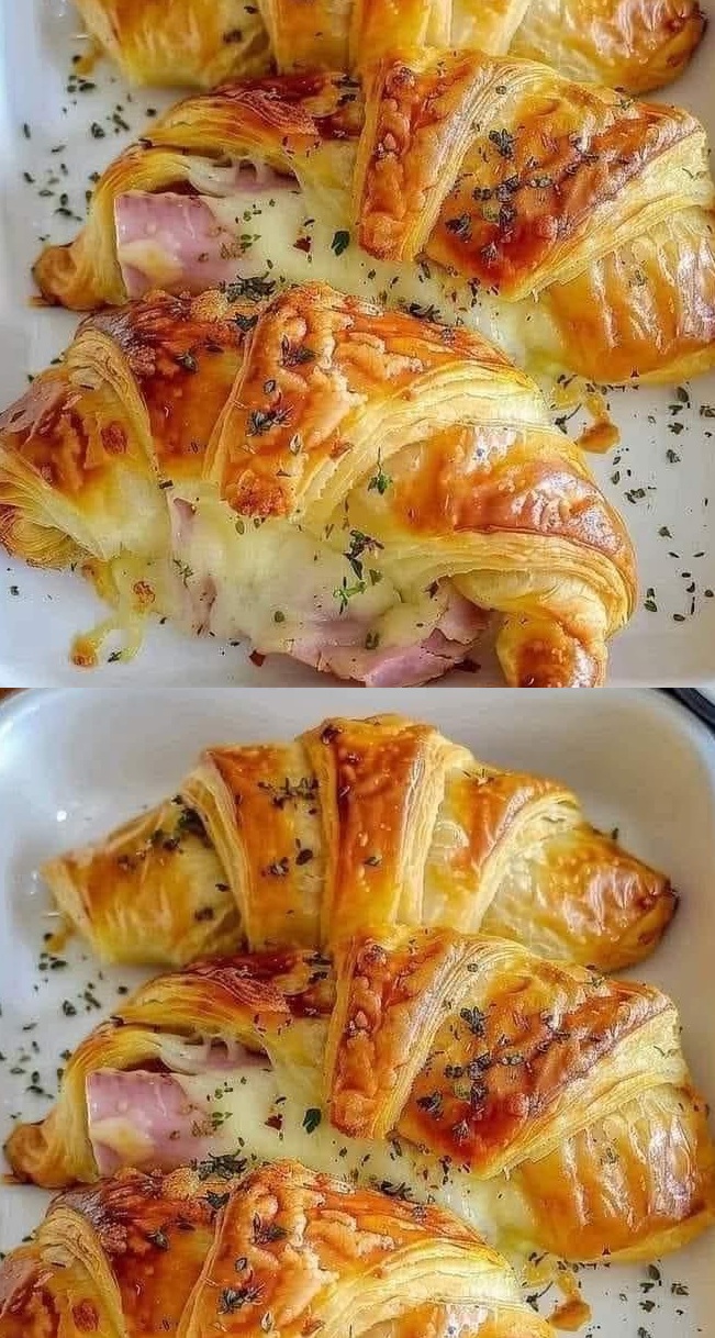 Überbackene Schinken-Käse-Croissants 🥐🧀 – Koch Boss Rezepten Überbackene Schinken-Käse-Croissants 🥐🧀 – Koch Boss Rezepten